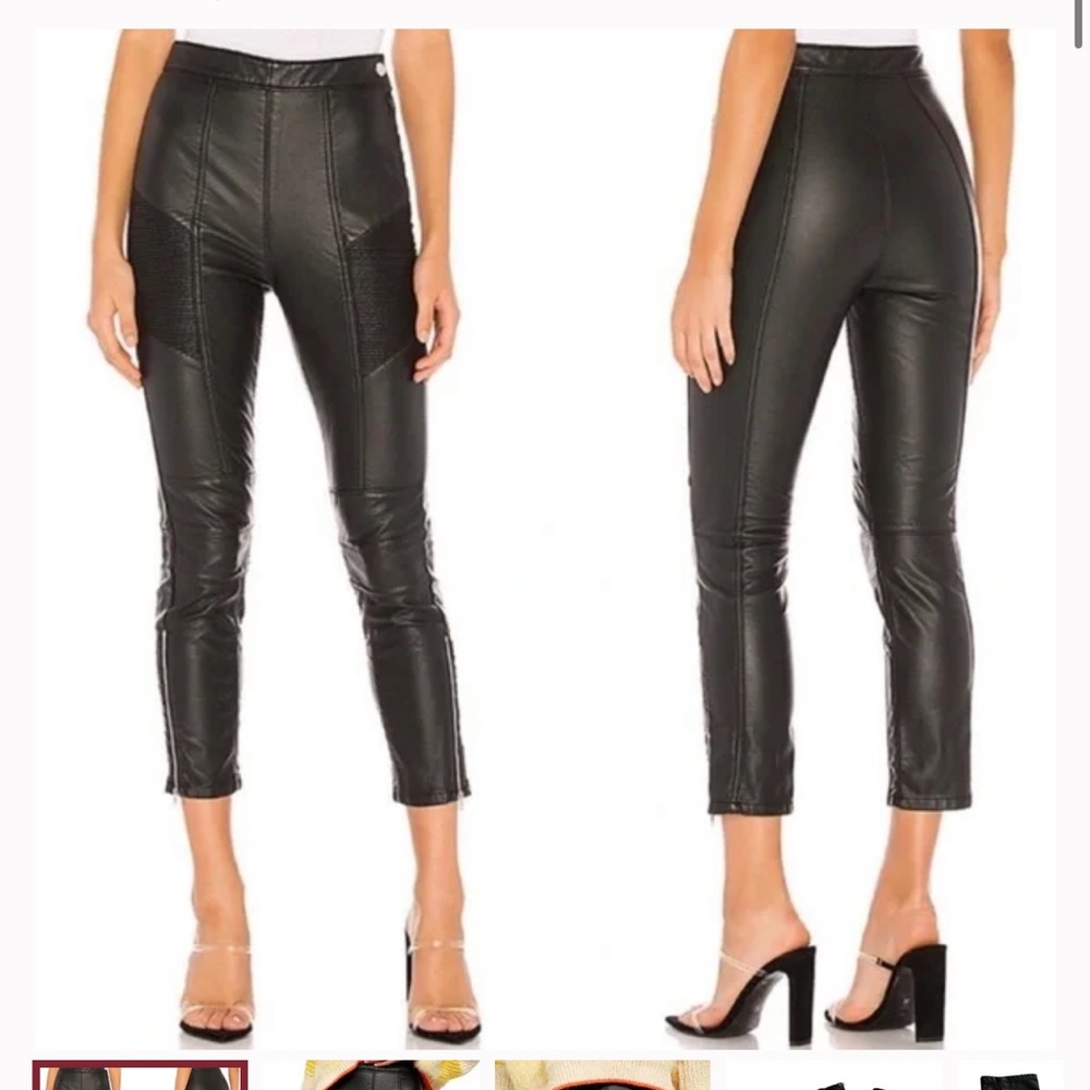 Free people leather pants
